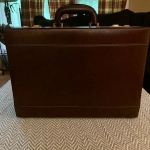 Burgundy brief case